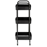 Kosmetologinis vežimėlis ST34, juodas